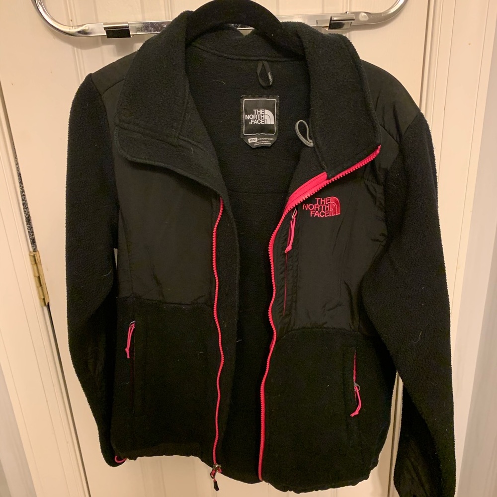 Black and Pink North Face Jacket